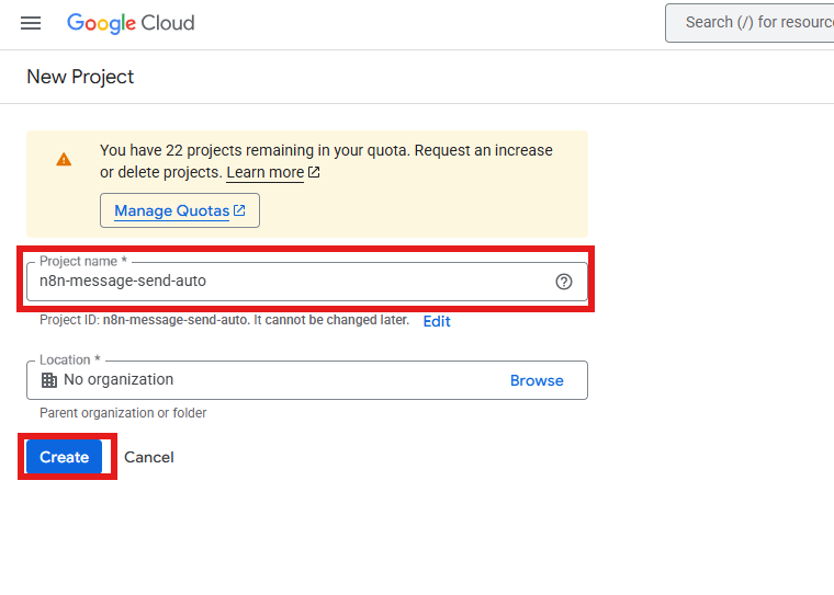 APIs & Services 선택